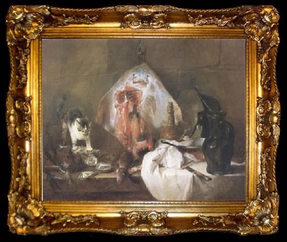 framed  Jean Baptiste Simeon Chardin The Ray (mk05), ta009-2